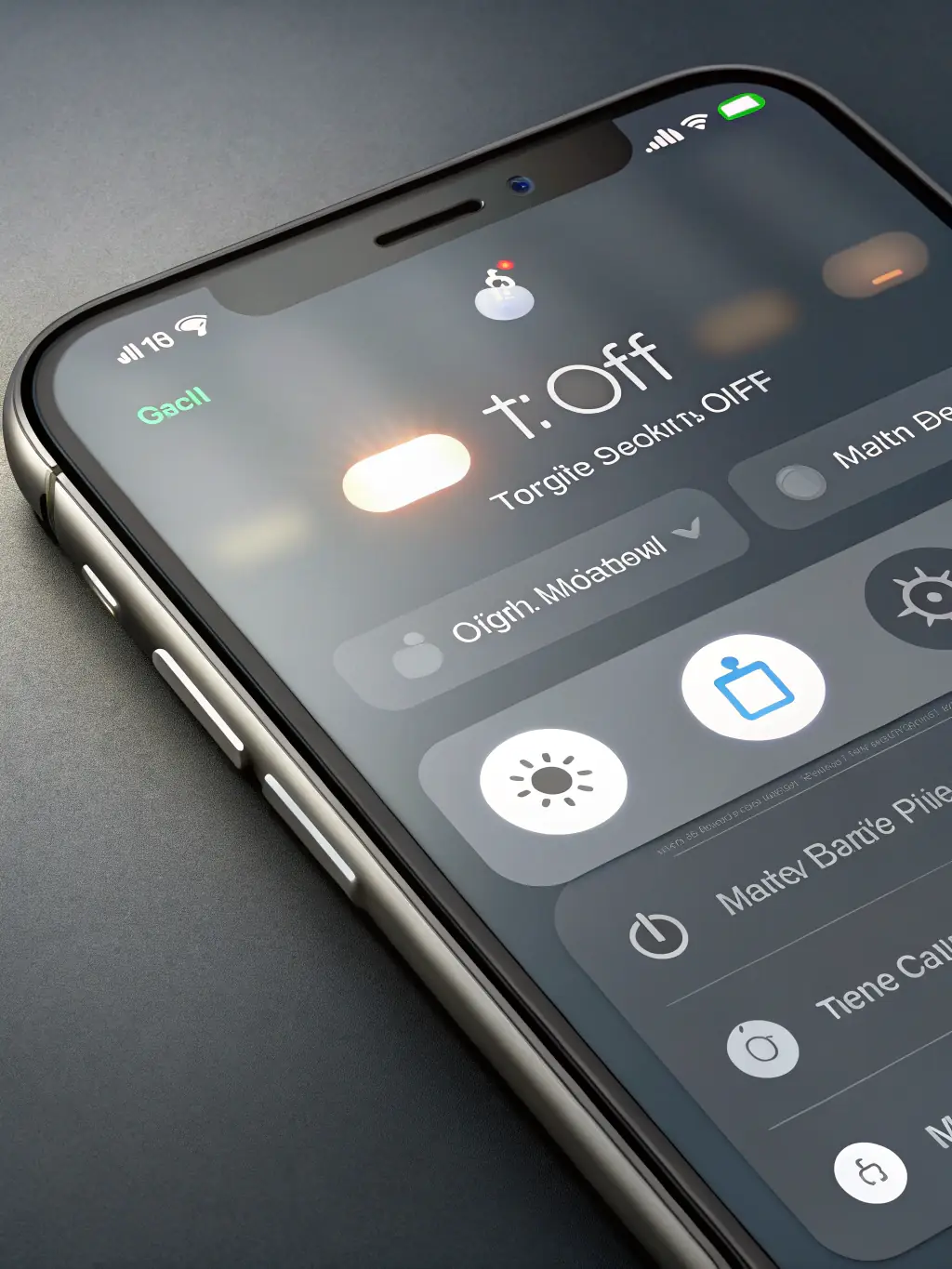 Illustration depicting a smartphone screen with the SpotMeApp interface, showing a toggle switch for visibility set to the 'off' position, indicating the user is currently invisible to others.